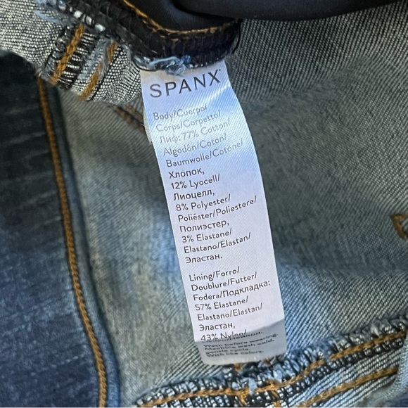 Spanks Distressed Skinny Jeans Jeggings Pull On Pants Size 1X - Picture 6 of 11